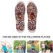 Buy Healifty Massaging Insoles - Cobblestone Reflexology Acupressure Inserts for Men | Foot Massager Shoe Insoles | Light Brown - 28.5x9.5x0.4cm | International Shipping Available - Buy Online on GoSupps.com