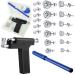Hicarer Stainless Steel Body Ear Piercing Tool Ear Nose Navel Piercing Machines with 12 Pairs Stainless Steel Stud Earrings for Salon Home Use (Black)