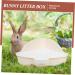 BESPORTBLE 2pcs Rabbit Triangle Toilet Plastic Pet Potty Indoor Bunny Potty Tray Pet Cage Abs White 25.00X19.00X10.00CMx2pcs Whitex2pcs - Buy Online on GoSupps.com
