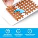 Anjocare Cross Tape - 154 Waterproof Adhesive Pieces for Acupuncture & Muscle Relief | Lattice Tape for Trigger Points & Joint Pain (Beige) - Buy Online on GoSupps.com