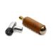Portland Design Works Shiny Object CO2 Inflator with Leather Sleeve and Cartridge One Color One Size