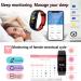 Fitness Tracker Smart Watch Bracelet | 1.14 Color Screen, IP68 Waterproof, Step Calorie Counter, Sleep Monitoring | Activity Tracker for Women Men Kids - Red - Buy Online on GoSupps.com