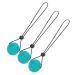 3 Pack Silicone Hand Grip Ball for Finger Massager Stress Relief and Fitness Training (Green 35 Degrees)