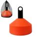 Wensdr Set of 50 Soccer Agility Training Cones with Carry Bag and Holder,Football Running Basketball Flexible Agility Training Cones Orange