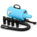 Dog Hair Dryer 3.8HP 2800W Pet Grooming Blower for Large Dogs - Heat Blaster with Stepless Speed & Strong Power Wind - Blue - Buy Online on GoSupps.com