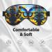 Buy Sunflower Blue Butterfly Eye Mask - Soft Adjustable & Comfortable Sleep Mask for Men & Women - Nighttime Relaxation Essentials - Buy Online on GoSupps.com