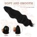 FESHFEN Ponytail Extensions 20 inch Long Wave Ponytail Claw Clip in Pony Tail Hair Extensions Off Black Wavy Ponytails Synthetic Hairpieces for Women Girls - Buy Online on GoSupps.com