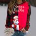 Women's Christmas Snowman & Penguin Print Sweatshirt | Red Xmas Jumper | Comfy O-Neck Raglan Top Pullover | Winter Long Sleeve Tunic Sweater | Size M - Buy Online on GoSupps.com