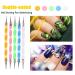 Hanyoushengvance 20pcs Nail Art Design Tools - 15pcs Black Painting Brushes Set with 5pcs Nail Dotting Pens - Buy Online on GoSupps.com