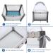 Minnebaby Pack N Play Tent - Safety Mesh Canopy for Mini Crib - Keep Baby Secure, Breathable Cover Against Climbing Out, Cats, and Mosquitoes - Buy Online on GoSupps.com