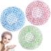 PAGOW 12pcs Reusable Shower Caps  Waterproof Bath Caps  Plastic Elastic Band Flower Printed Hair Hat For Women  Men  Kids  Home and Solon Use ( Multicolor: 3 Colors / Types )