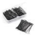 DealEachDay Black Bobby Pins 2 (5cm) 200 pcs Bulk Set with Storage Case - Wave Style Hair Accessories for Women and Girls - Buy Online on GoSupps.com