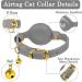 OOPSDOGGY AirTag Cat Collar with Bell - Non Breakaway Leather Kitten Collar with Apple Air Tag Holder - Lightweight Integrated GPS Pet Collars for Girl Boy Cats Small Dogs Puppies (Gray) - Buy Online on GoSupps.com