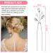 Wedding Hair Pins Set - 8 PCS Silver Bridal Accessories for Women, Brides, Bridesmaids, and Flower Girls - Buy Online on GoSupps.com