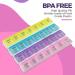 2 Pack Weekly Pill Organizer- 4-Times-a-Day Pill Planner with Daily Compartments - Travel Friendly Medication Reminder - Buy Online on GoSupps.com