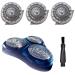 Hq9 Replacement Heads Compatible with Philips Norelco Electric Shaver Speed XL Series HQ9080 HQ9070 HQ8240/8260 PT920 8140XL 8150XL 8160XL 8170XL HQ9 Replacement Blades Upgraded Shaving Heads 3pcs Hq9-3