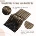 FSHINE Clip In Extensions - Real Hair 30cm Black & Caramel Blonde Mix Thick & Smooth 50g 3 Pieces - Perfect for Women - Buy Online on GoSupps.com