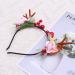 Minkissy Christmas Antler Headband Reindeer Ear Hair Hoop Christmas Floral Hairband Xmas Party Head Piece for Women Girls(Pattern 3) - Buy Online on GoSupps.com