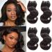 Tnice 8a Grade Brazilian Body Wave 50g Hair 4 Bundle 100% unprocecious virgin brazilian human hair body weaven hair extensions nature black color (8 8 8inch)
