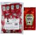 50 Count - Heinz 7g Ketchup Packets - Ketchup Condiment Packs Bundled in LK Plastic Slide Seal Food Storage Bag Packaged by CMC Products