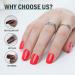 Jofay Fashion Neutral Square Short Press on Nails - Hot Red Full Cover False Nails Tips for Women - 24Pcs Reusable PureFit Stick on Nails - Buy Online on GoSupps.com