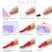 PEACECOLOR 10ml Gel Polish Gel No Wipe Top Coat Shine Finish and Long Lasting Soak Off UV Nail Lamp Gel A1 - Buy Online on GoSupps.com