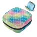 Storage bags for women's bandages with mermaid scales color blue pink green large menstrual cup pocket with zipper periodic inserts bags storage multicolored 06