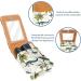 Luxury Leather Lipstick Case with Mirror - Mini Lip Gloss Organizer | Stylish Dot Palm & Crocodile Design - Buy Online on GoSupps.com
