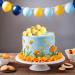 Astaron 20 Pack Mini Balloons Cake Topper - Yellow Tortendeko Balls for Wedding Baby Shower & Birthday Parties - Buy Online on GoSupps.com