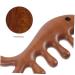 Fomiyes 3ST Fish Shape Jade Stone Massage Comb - Wide Tooth Comb for Curly Hair | Comfortable Wooden Ridge Scalp Massager for Women - Buy Online on GoSupps.com