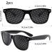 Buy MISFUN Pinhole Glasses - 2 Pack Black Grid Glasses for Eye Training & Relaxation - Foldable Lattice Design Perfect for Vision Improvement - Buy Online on GoSupps.com