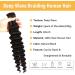 Human Braiding Hair for Boho Braids 18Inch Natural Black 100g Bulk Human Braiding Hair Extensions For Micro Braids(1B# 18 Inch 2 Bunldes (100g)) - Buy Online on GoSupps.com