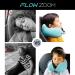 FLOWZOOM Kids Travel Pillow - Memory Foam Neck Pillow for Car, Plane & More | Comfy Kids Blue - Buy Online on GoSupps.com