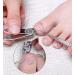 Stainless Steel Toenail Remover Set - Double Head Pick & Cuticle Pusher Pedicure Tool - Buy Online on GoSupps.com