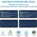 Wisdom Tooth Ice Pack - Hot and Cold Therapy for TMJ and Oral Pain Relief - Reusable Face Ice Pack with Strap - Blue - Buy Online on GoSupps.com