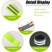 Deepton 6-Piece Bike Pants Bracket Set - Elastic Reflector Strap & Velcro Fastener - Reflective Tapes for Cycling & Jogging - Black & Neon Yellow Green - Buy Online on GoSupps.com