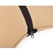 DSstyles 2-Piece PU Leather Car Neck Pillow Set | 28x18 cm Headrest Cushion - Beige - Buy Online on GoSupps.com