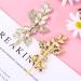 Gold Rhinestone Leaf Wedding Hair Clips - 4 Piece Bridal Hairpin Set | Elegant Hair Accessories for Women and Girls - Buy Online on GoSupps.com
