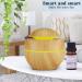 Humlining Wood Look Aroma Diffuser 130ml Fragrance Lamp for Bedroom & Living Room | Small Stylish Air Quality Enhancer | Compatible with Fragrance Oils - Buy Online on GoSupps.com