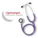 eSteth Classic Stethoscope Lightweight Sensitive Chest Piece for Heart & Lung Sounds - Flexible Tubing Extra Ear Tips Non-Chill Ring - 32" Purple - International Shipping Available - Buy Online on GoSupps.com