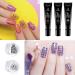 Nail Stamping Gel Polish 8 Colors Stamping Polish Red Black White Purple Blue Silver Soak Off Printed Gel UV Nail Polish Gel for Nail Stamp Plate Stamper DIY Nail Art Design - Buy Online on GoSupps.com