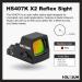 HOLOSUN HS407K-X2 Classic Reflex Red Dot Sight - Premium Optics for Precision Shooting - Buy Online on GoSupps.com