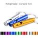 Irich 14-Piece Aluminum Alloy Sport Pipe Set - Whistle Triller with Key Rings for Football Sports and Survival - Random Colors - Buy Online on GoSupps.com