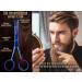 Blue Titanium Beard Scissors - Precision Moustache & Nose Hair Scissors with Micro Serration | International Shipping Available - Buy Online on GoSupps.com