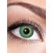Green Iris contact lens/annual lens with diopters - colored motif lenses with visual strength (1 piece) - Dioptria: -3 - Ideal for Halloween Carnival Motto party Green Iris -3.0 Dioptries