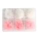 Pom Balls Fashionable 6 Pieces Nail Pom Ball Magnetic 3D Soft Detachable Plush Nail Ball for Girls Women Nails Art Decoration Littryee