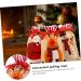 Gogogmee Party Snack Pouch 3 Pcs Christmas Storage Bag Candy Bags Gobstoppers Candy Christmas Drawstring Bag Decorative Items 30X18CM Assorted Color - Buy Online on GoSupps.com