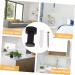 STOBAZA Clothes Rack 6 Pcs Bathroom Towel Hook Multi Purpose Hanger Kitchen Towel Brass Wall Hooks Key Hook Bath Towel 3X1.8X1.8CMx3pcs Blackx3pcs - Buy Online on GoSupps.com