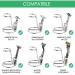 Linkidea Stainless Steel Razor & Shaving Brush Holder - Non-Slip Bathroom Organizer Set (Silver) - Buy Online on GoSupps.com