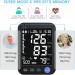 Automatic Blood Pressure Monitor with Extra Large Screen and Adjustable Digital Cuff Arm Kit - 2 Users, 999 Sets Memory - LED Backlit Display - Includes Charging Cord (Black) - Buy Online on GoSupps.com